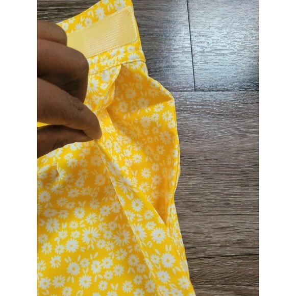 Ripskirt Hawaiian Wrap Skirt Floral Aloha Yellow Women Adjustable Waist M/L - Picture 7 of 12